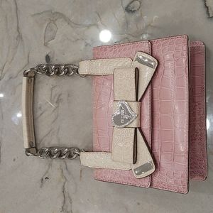 New Guess pink chain purse